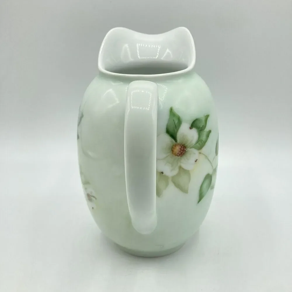 Vtg Arzberg Bavaria Germany Handpainted Dogwood Flowers Porcelain Pitcher 6.5